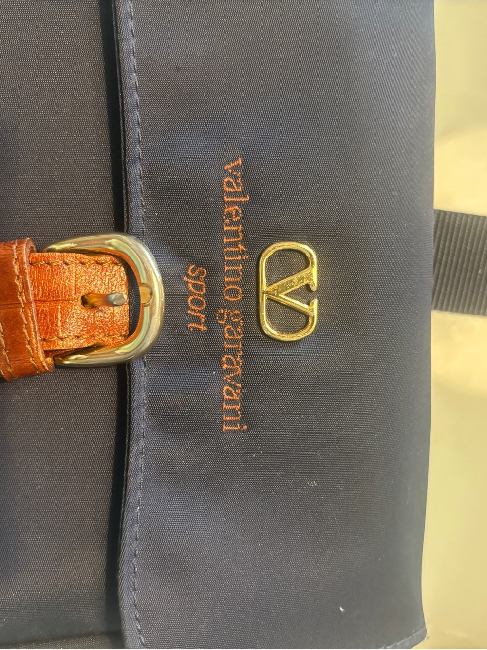 Valentino Garavani Sport Navy Crossbody Belt Bag - Picture 5 of 6